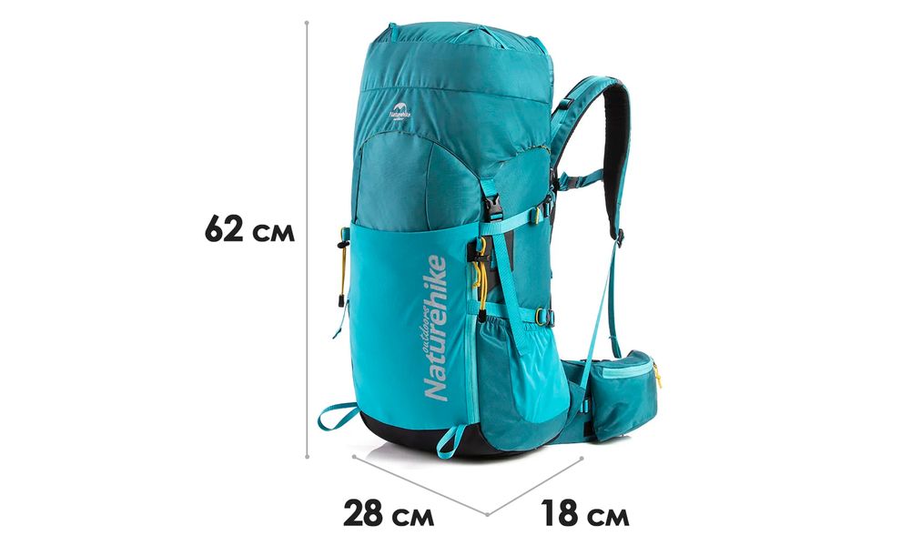 Рюкзак Naturehike NH18Y045-Q Trekking 45 (Black), Об'єм: 45, Колір виробника: Black, зображення 3