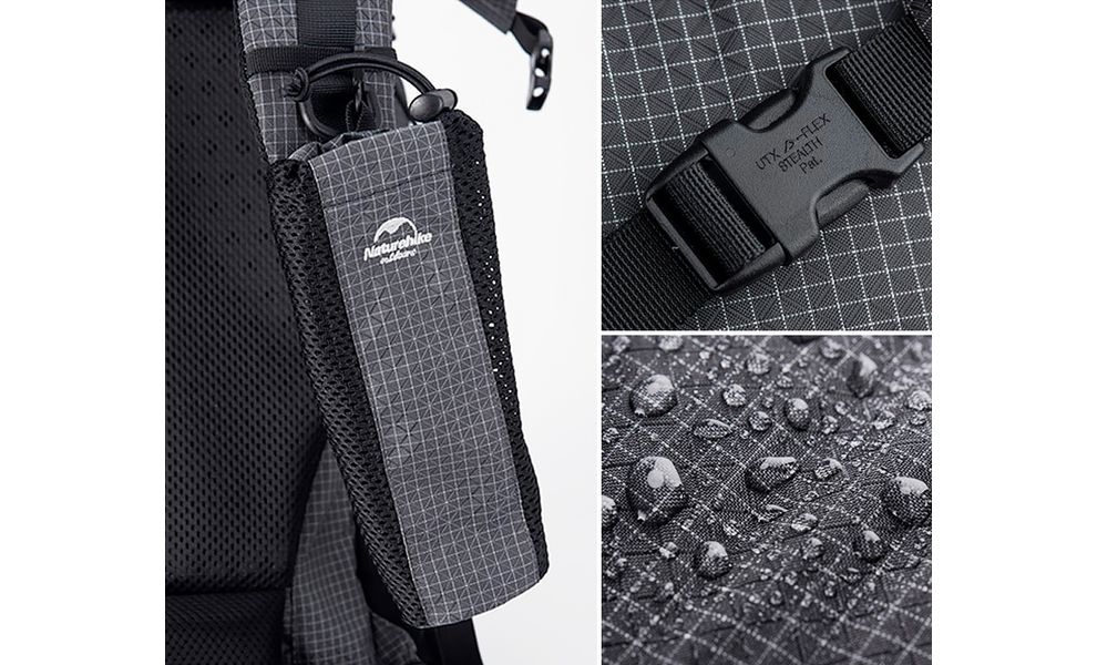 Рюкзак Naturehike NH20BB113 Rock 40 (Black), Об'єм: 40+5, Колір виробника: Black, зображення 8