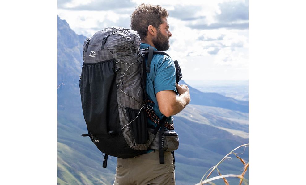 Рюкзак Naturehike NH20BB113 Rock 40 (Black), Об'єм: 40+5, Колір виробника: Black, зображення 12