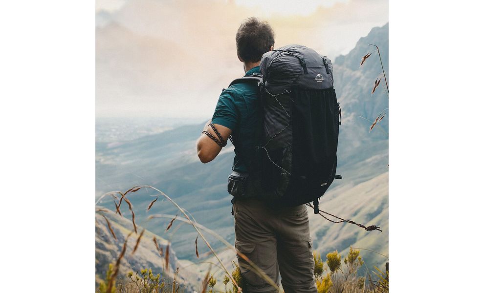 Рюкзак Naturehike NH20BB113 Rock 40 (Black), Об'єм: 40+5, Колір виробника: Black, зображення 13