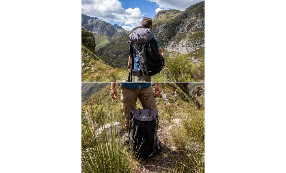 Рюкзак Naturehike NH20BB113 Rock 40 (Black), Об'єм: 40+5, Колір виробника: Black, зображення 16