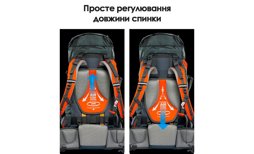 Рюкзак Naturehike NH70B070-B Discovery 70 (Black), Об'єм: 70+5, Колір виробника: Black, зображення 3
