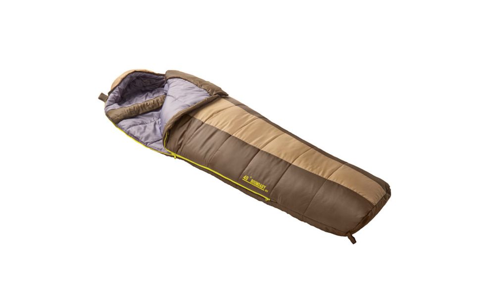 Демісезонний туристичний спальник Slumberjack Boundary 40 - Regular до 4°C: з капюшоном, Максимальний зріст користувача: 183, Колір: Brown Tan, Сторона застібки: права, зображення 4