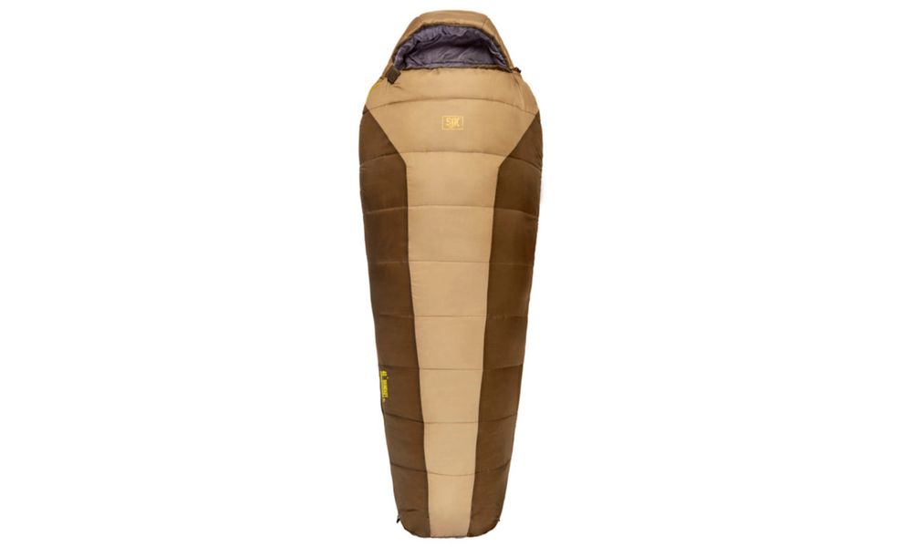 Демісезонний туристичний спальник Slumberjack Boundary 40 - Long до 4°C: з капюшоном, Максимальний зріст користувача: 198, Колір: Brown Tan, Сторона застібки: ліва, зображення 5