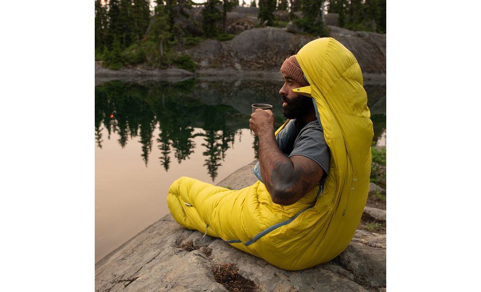 Демісезонний пуховий спальник Therm-a-Rest Parsec -6C - Long до -6°C: з капюшоном, Максимальний зріст користувача: 198, Колір: Larch, Сторона застібки: ліва, зображення 10