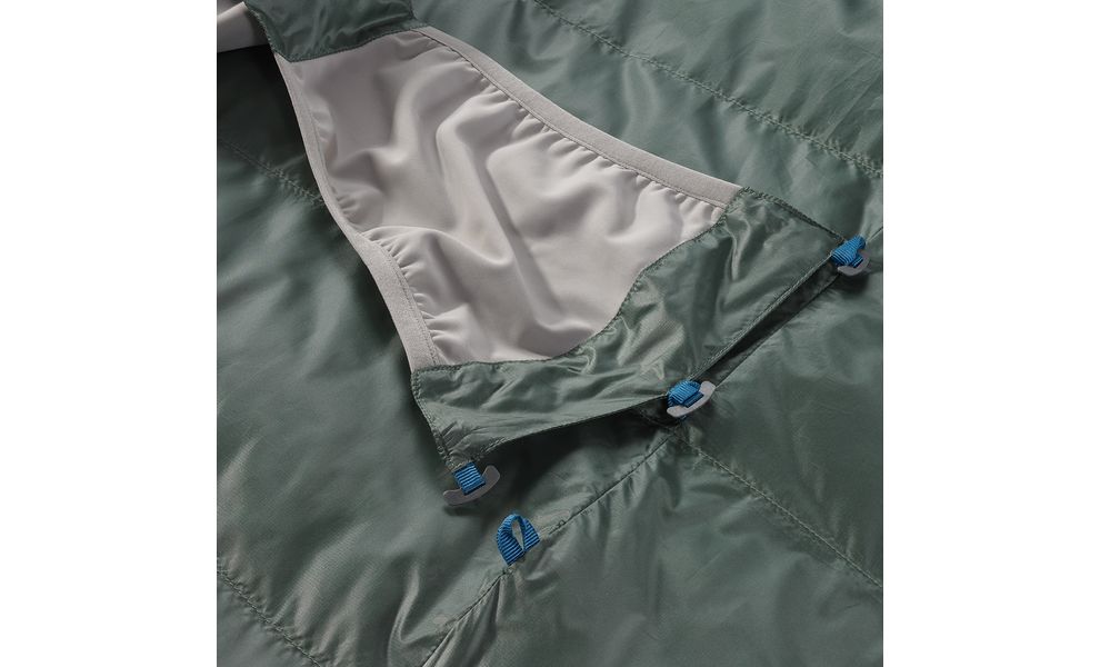 Зимовий пуховий спальник Therm-a-Rest Questar -18C - Small до -18°C: з капюшоном, Максимальний зріст користувача: 168, Колір: Balsam, Сторона застібки: ліва, зображення 5