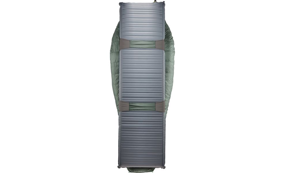 Зимовий пуховий спальник Therm-a-Rest Questar -18C - Small до -18°C: з капюшоном, Максимальний зріст користувача: 168, Колір: Balsam, Сторона застібки: ліва, зображення 6