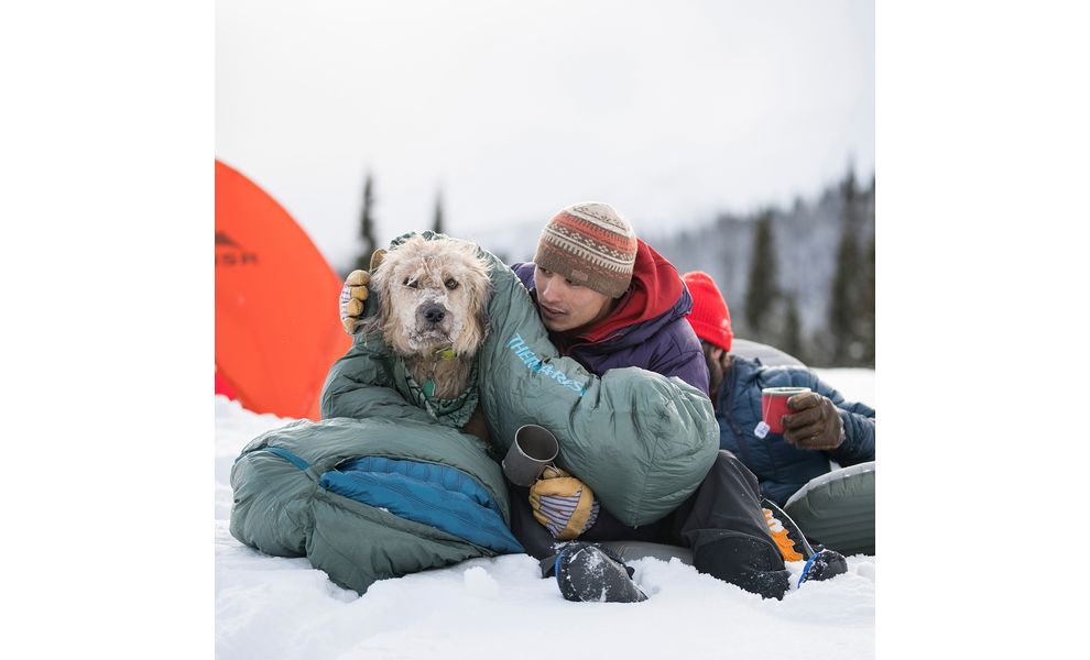 Зимовий пуховий спальник Therm-a-Rest Questar -18C - Small до -18°C: з капюшоном, Максимальний зріст користувача: 168, Колір: Balsam, Сторона застібки: ліва, зображення 9