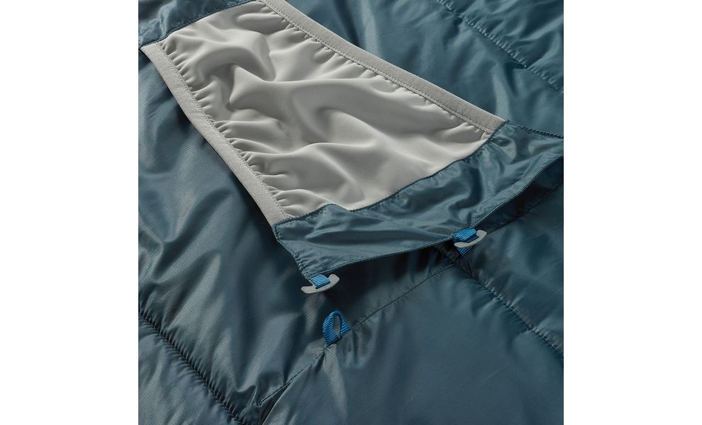 Демісезонний туристичний спальник Therm-a-Rest Saros -6С - Long до -6°C: з капюшоном, Максимальний зріст користувача: 198, Колір: Stargazer, Сторона застібки: ліва, зображення 5