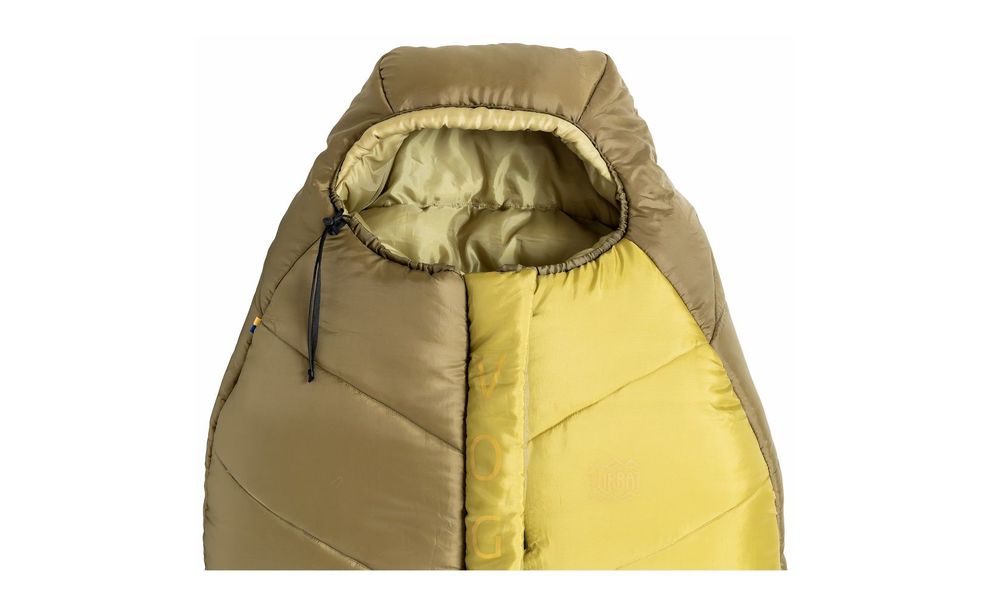 Зимовий туристичний спальник Turbat Vogen Winter 195 (Khaki/Mustard) до -13°C: з капюшоном, Максимальний зріст користувача: 195, Колір: Khaki/Mustard, Сторона застібки: центр, зображення 4