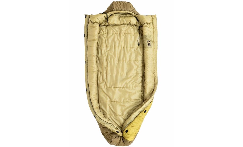 Зимовий туристичний спальник Turbat Vogen Winter 195 (Khaki/Mustard) до -13°C: з капюшоном, Максимальний зріст користувача: 195, Колір: Khaki/Mustard, Сторона застібки: центр, зображення 5