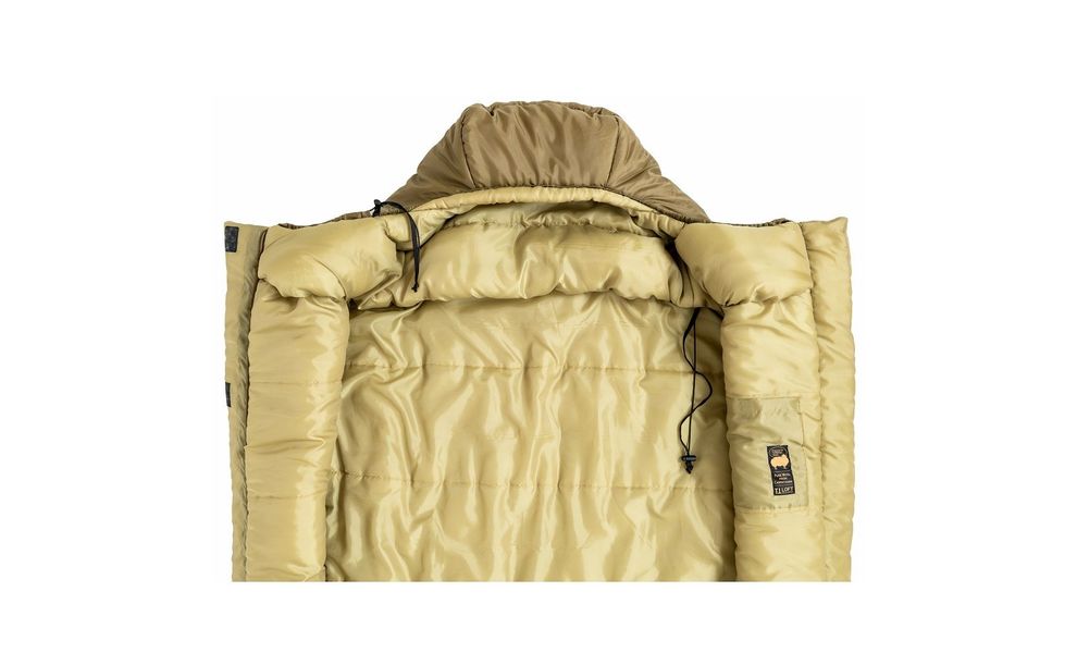 Зимовий туристичний спальник Turbat Vogen Winter 195 (Khaki/Mustard) до -13°C: з капюшоном, Максимальний зріст користувача: 195, Колір: Khaki/Mustard, Сторона застібки: центр, зображення 6