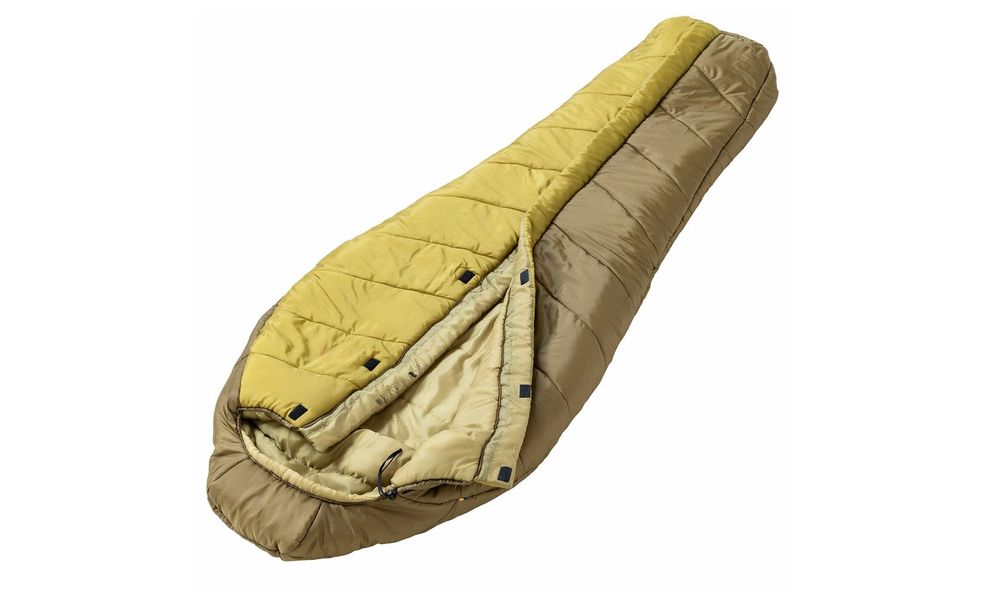 Зимовий туристичний спальник Turbat Vogen Winter 195 (Khaki/Mustard) до -13°C: з капюшоном, Максимальний зріст користувача: 195, Колір: Khaki/Mustard, Сторона застібки: центр, зображення 7
