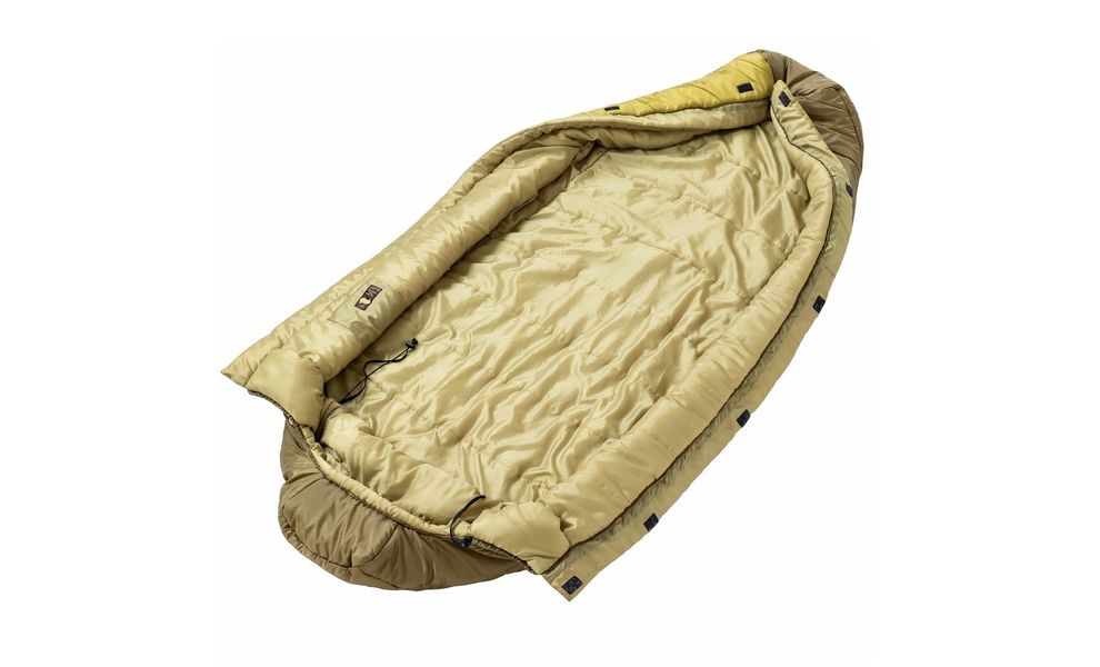 Зимовий туристичний спальник Turbat Vogen Winter 195 (Khaki/Mustard) до -13°C: з капюшоном, Максимальний зріст користувача: 195, Колір: Khaki/Mustard, Сторона застібки: центр, зображення 8