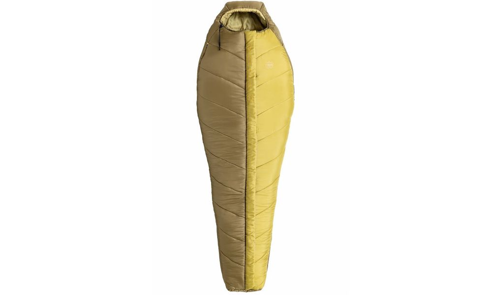 Демісезонний туристичний спальник Turbat Vogen 195 (Khaki/Mustard) до -8°C: з капюшоном, Максимальний зріст користувача: 195, Колір: Khaki/Mustard, Сторона застібки: центр, зображення 2
