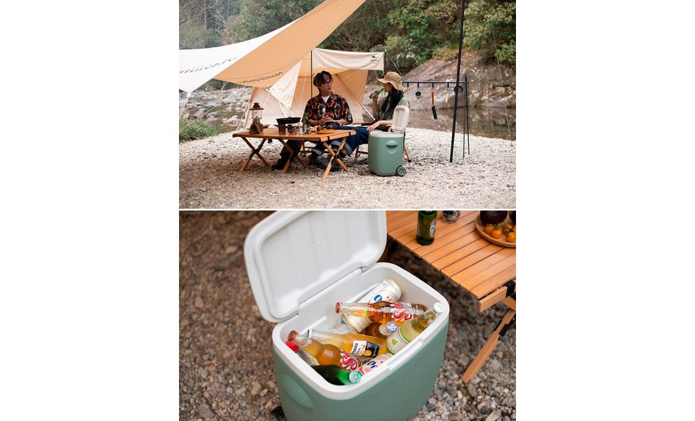 Термобокс на колесах Naturehike NH20SJ021 (Green), 38 л, Об'єм: 38, Колір: Green, зображення 7