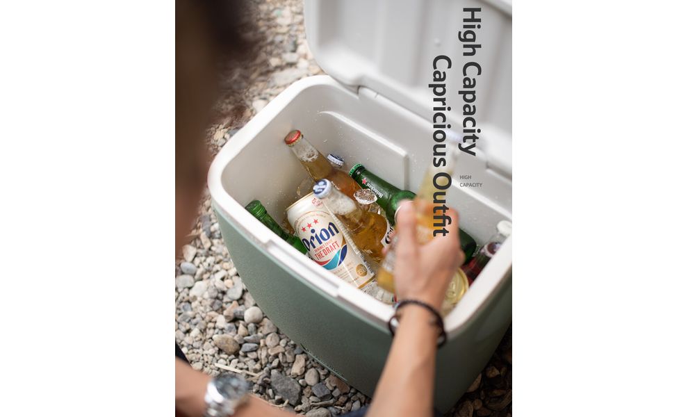 Термобокс на колесах Naturehike NH20SJ021 (Green), 38 л, Об'єм: 38, Колір: Green, зображення 9