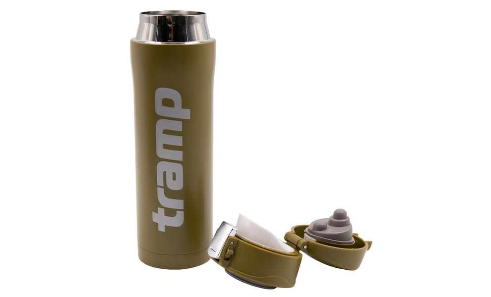 Термокружка для кави з поїлкою Tramp UTRC-107 (Khaki) на 450 мл: герметична кришка, Об'єм: 450, Колір: Khaki, зображення 3