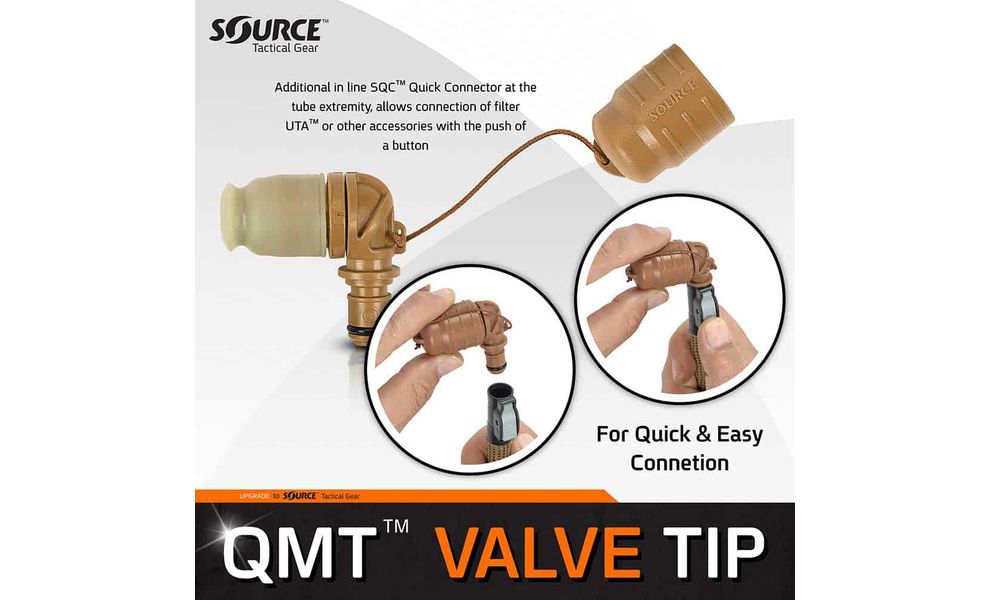 Загубник для гідратора Source Helix Valve Kit QMT (Black/Olive), Колір виробника: Black/Olive, зображення 5