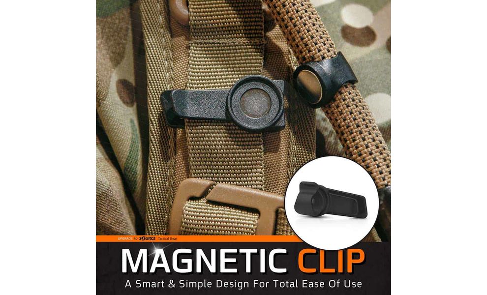 Магнітна кліпса для трубки Source Magnetic Сlip (Black), 1 шт., Колір виробника: Black, зображення 5