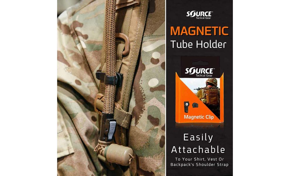 Магнітна кліпса для трубки Source Magnetic Сlip (Black), 1 шт., Колір виробника: Black, зображення 6