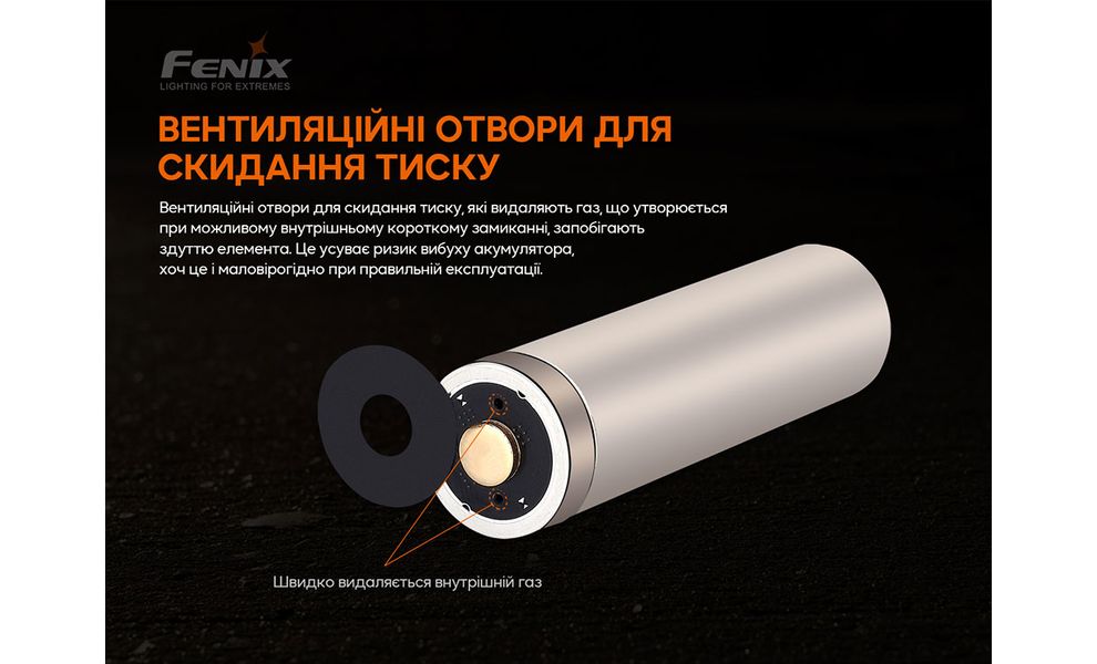 Акумулятор Fenix 21700 ARB-L21-5000 V2.0, 5000 mAh, зображення 6