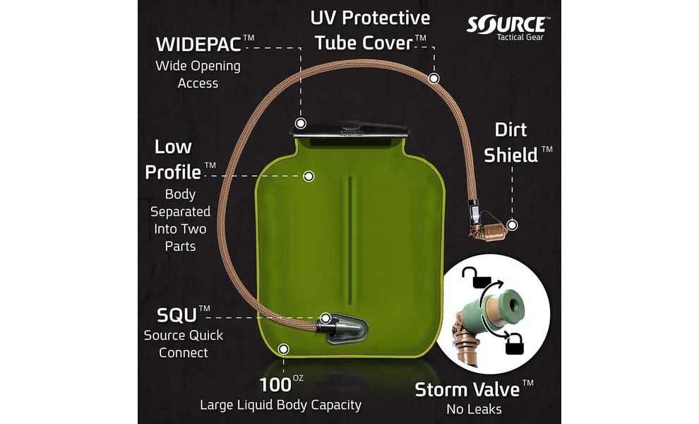 Гідратор Source ILPS Armor System + UTA (Coyote), 3 л, зображення 11