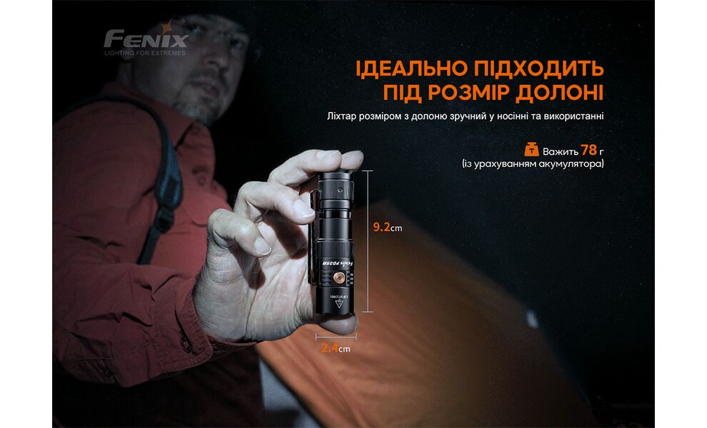 Ліхтар ручний Fenix PD25R Rechargeable EDC, зображення 6