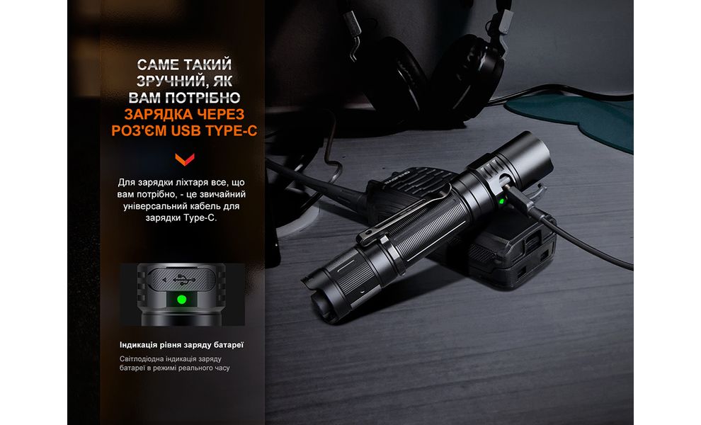 Ліхтар ручний Fenix PD35R Rechargeable, зображення 9