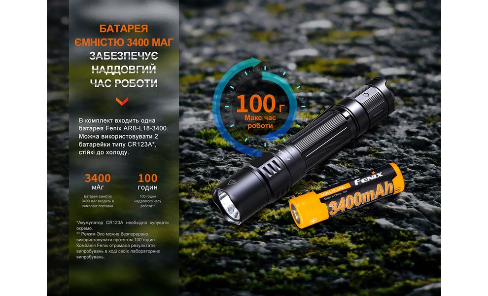 Ліхтар ручний Fenix PD35R Rechargeable, зображення 10