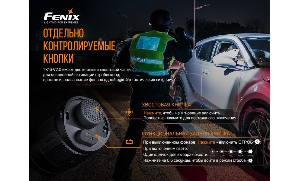 Ліхтар ручний Fenix TK16 V2.0 + Ліхтар-брелок Fenix E02R, зображення 12