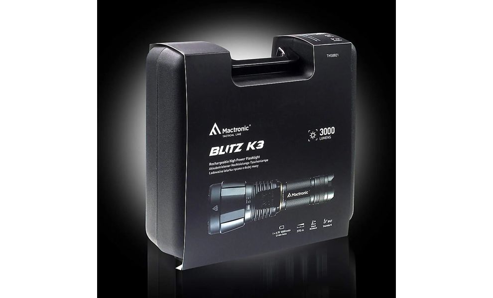 Ліхтар ручний Mactronic Blitz K3 Rechargeable, зображення 17