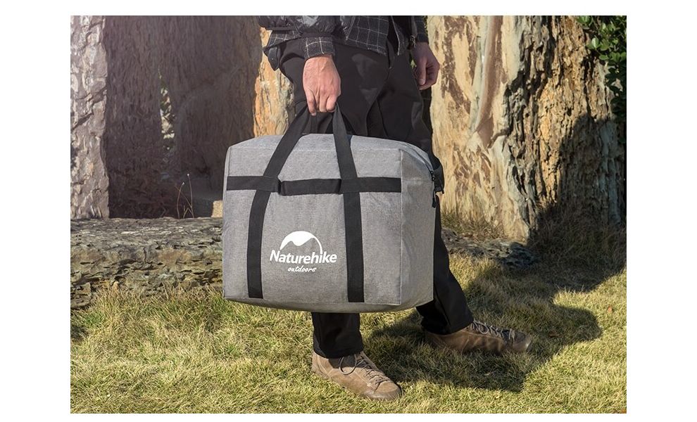 Складна сумка-баул Naturehike NH17S021 - M (Light Grey), 45 л, Об'єм: 45, Колір виробника: Light Grey, зображення 6