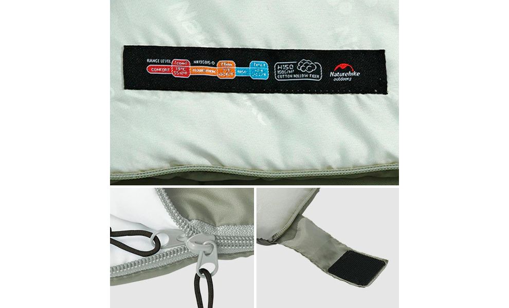 Спальник Naturehike NH19S015-D - H150 L (Misty Purple), Максимальний зріст користувача: 195, Колір: Misty Purple, Сторона застібки: права, зображення 2