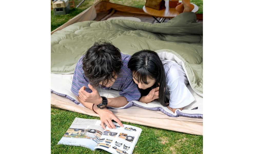 Спальник Naturehike NH19S015-D - H150 L (Misty Purple), Максимальний зріст користувача: 195, Колір: Misty Purple, Сторона застібки: права, зображення 5