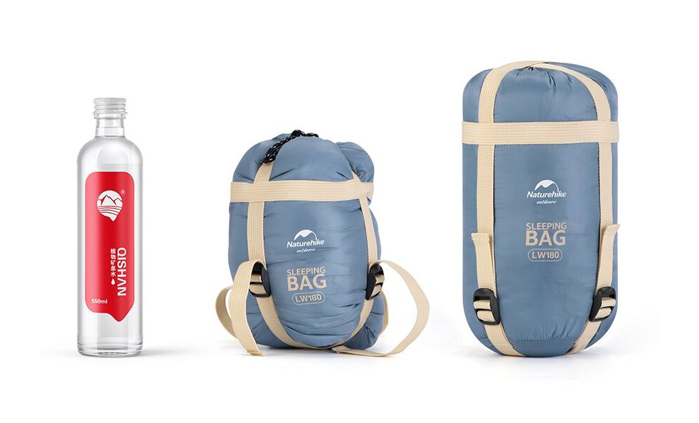 Літній кемпінговий спальник-ковдра Naturehike NH21MSD09 - LW180 XL (Shadow Blue) до 8°C, Максимальний зріст користувача: 195, Колір: Shadow Blue, Сторона застібки: права, зображення 2