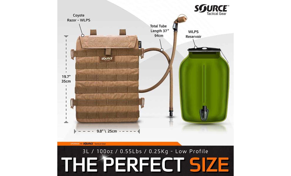 Гідратор Source Razor (Multicam), 3 л, Об'єм: 3000, Колір виробника: Multicam, зображення 6