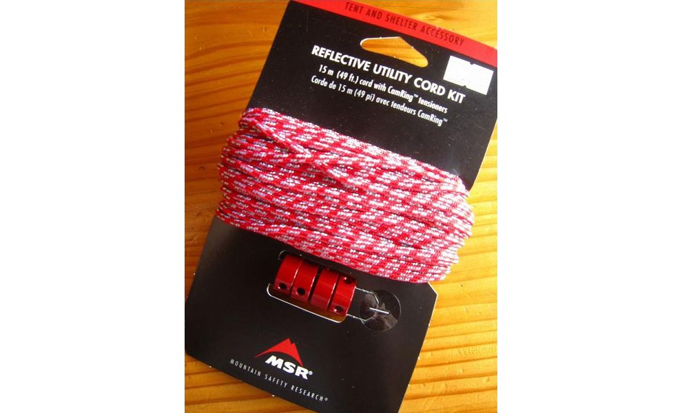 Набір відтяжок MSR Reflective Utility Cord Kit (Ø3 мм), 15 м x 4 шт., зображення 2