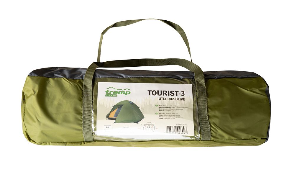 3-місний намет Tramp Tourist 3 (Olive): двошаровий, Кількість місць: 3, Колір: Olive, зображення 27