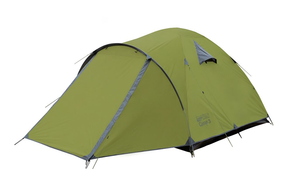 3-місний намет Tramp Camp 3 (Olive): двошаровий, з тамбуром, Кількість місць: 3, Колір: Olive, зображення 4