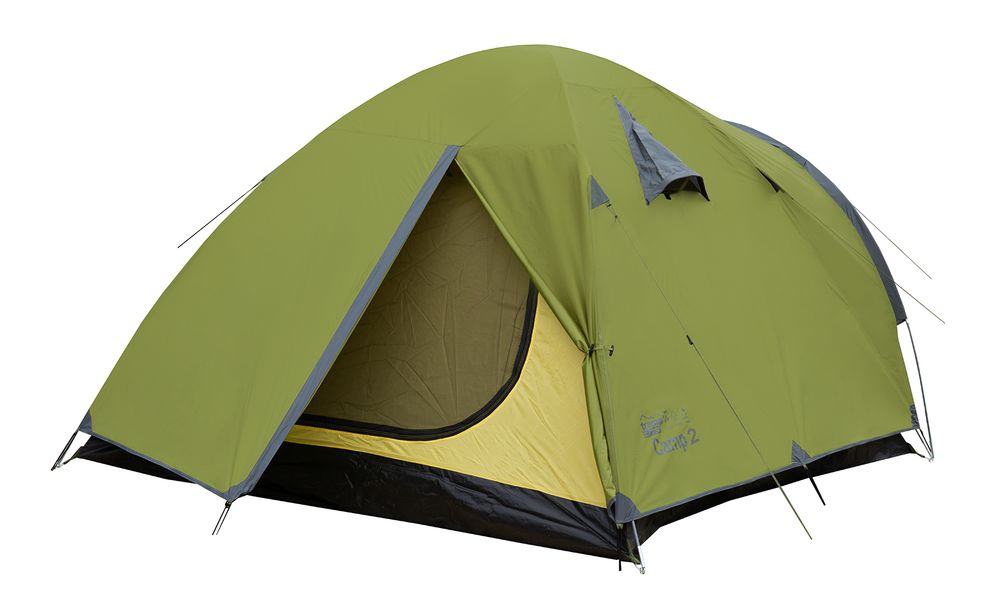 2-місний намет Tramp Camp 2 (Olive): двошаровий, з тамбуром, Кількість місць: 2, Колір: Olive, зображення 7