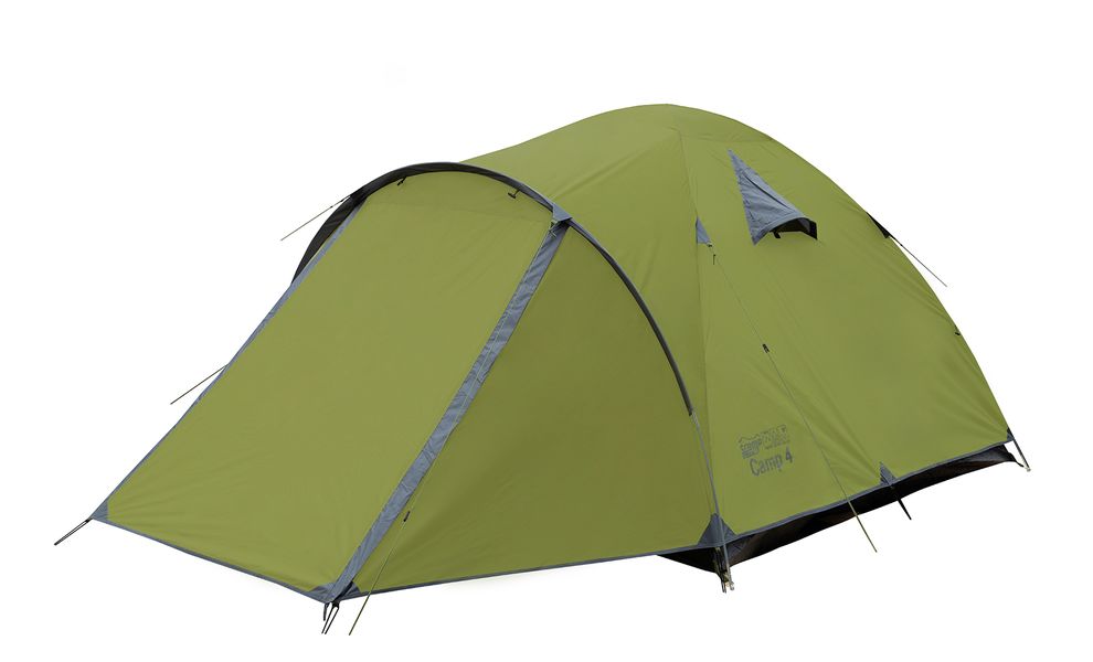 4-місний намет Tramp Camp 4 (Olive): двошаровий, з тамбуром, Кількість місць: 4, Колір: Olive, зображення 4