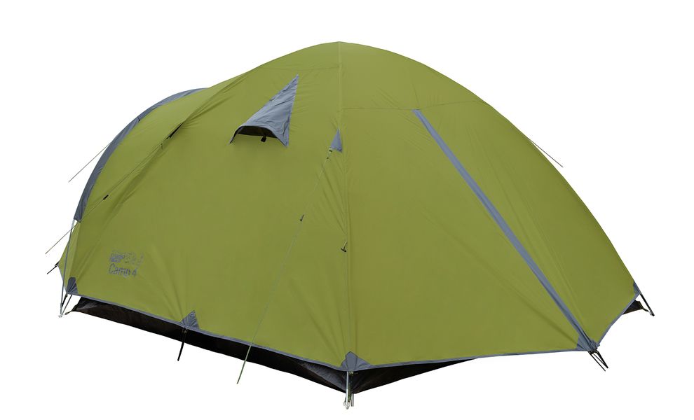 4-місний намет Tramp Camp 4 (Olive): двошаровий, з тамбуром, Кількість місць: 4, Колір: Olive, зображення 9