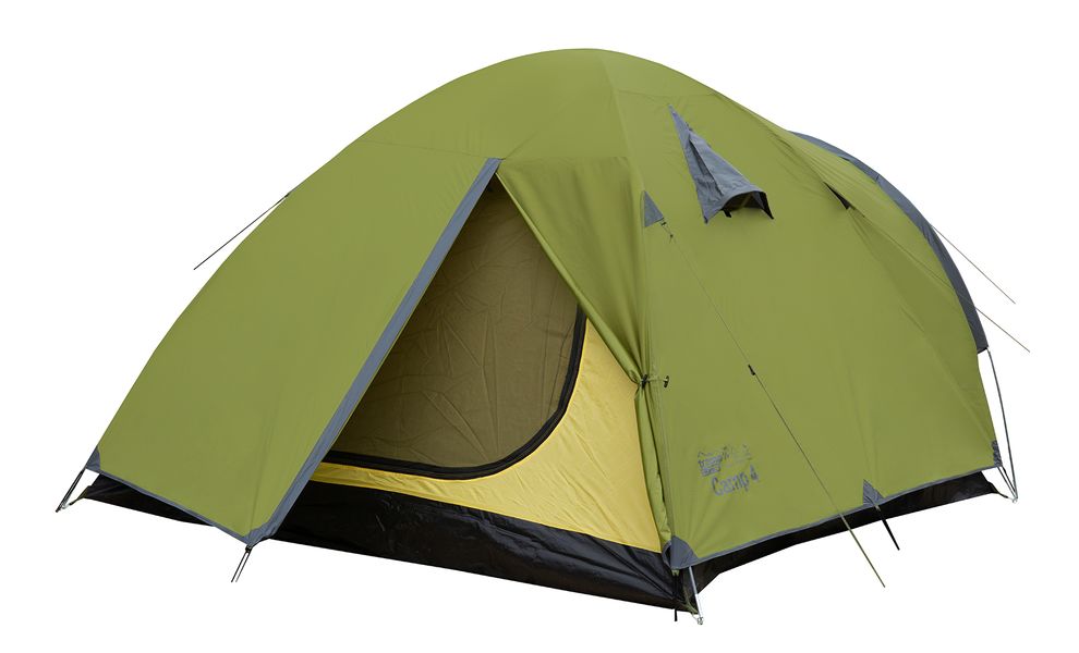 4-місний намет Tramp Camp 4 (Olive): двошаровий, з тамбуром, Кількість місць: 4, Колір: Olive, зображення 11