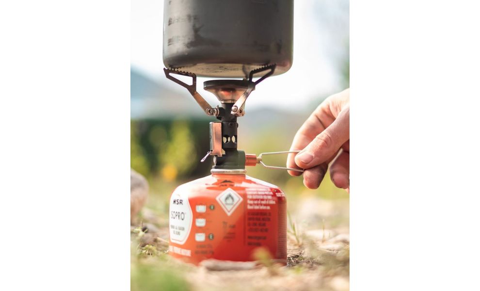 Похідний набір посуду з газовим пальником MSR PocketRocket Deluxe Stove Kit на 1-2 особи: каструля, миска, зображення 4