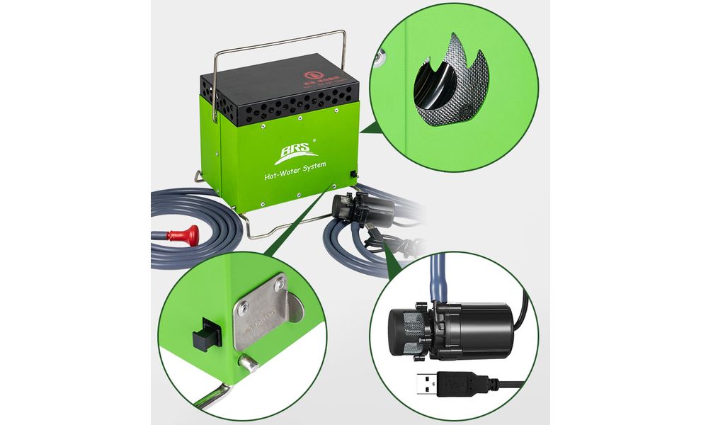 Кемпінговий душ з нагрівачем води BRS-93, зображення 4