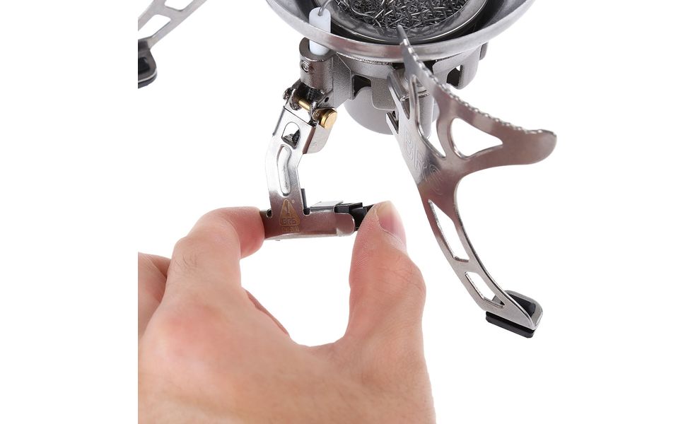 Туристичний газовий пальник зі шлангом, п'єзопідпалом та вітрозахистом BRS-15 під різьбовий балон, зображення 5