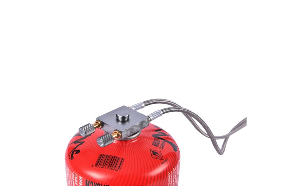 Туристичний газовий пальник зі шлангом, підігрівом та вітрозахистом BRS-32 під різьбовий балон, зображення 4