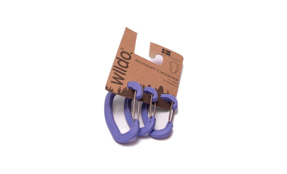 Набір карабінів Wildo Accessory Carabiner - Set (Blueberry), 3 шт., Колір: Blueberry, зображення 2