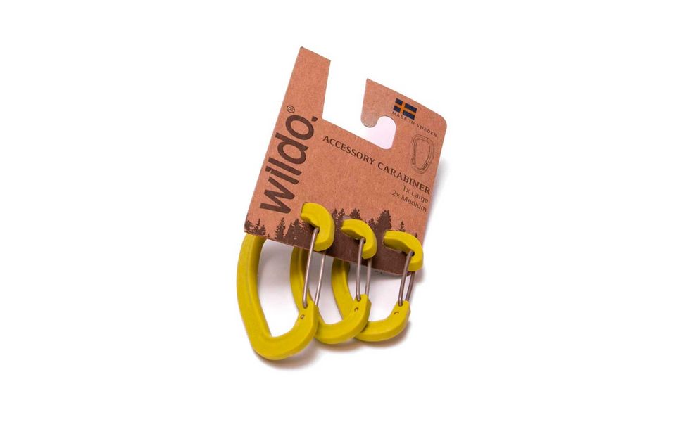 Набір карабінів Wildo Accessory Carabiner - Set (Lime), 3 шт., Колір: Lime, зображення 2